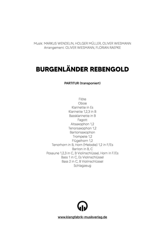 Burgenländer Rebengold | Walzer für Blasorchester