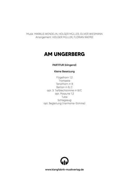 Am Ungerberg | Marsch für Blasorchester