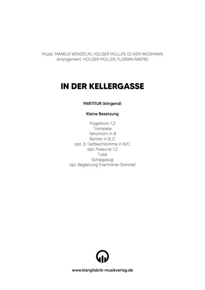 In der Kellergasse | Polka für Blasorchester