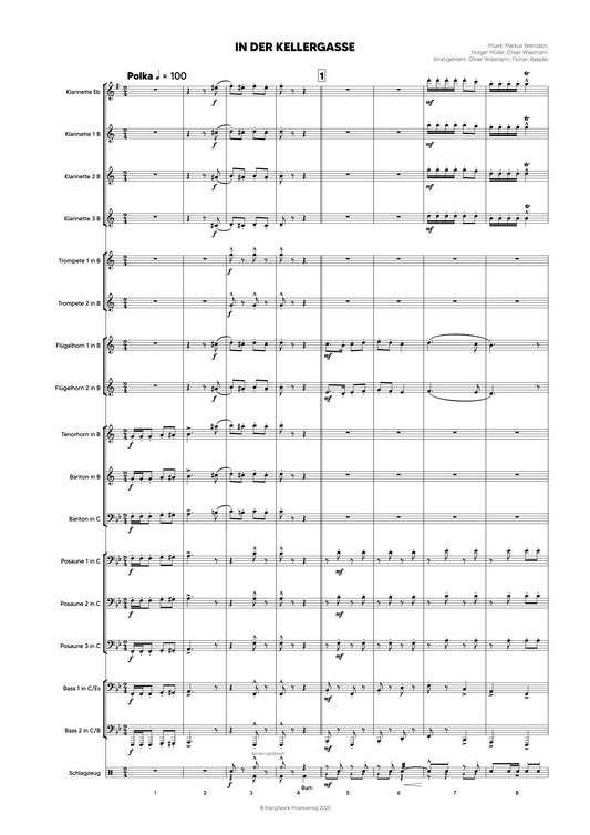In der Kellergasse | Polka für Blasorchester