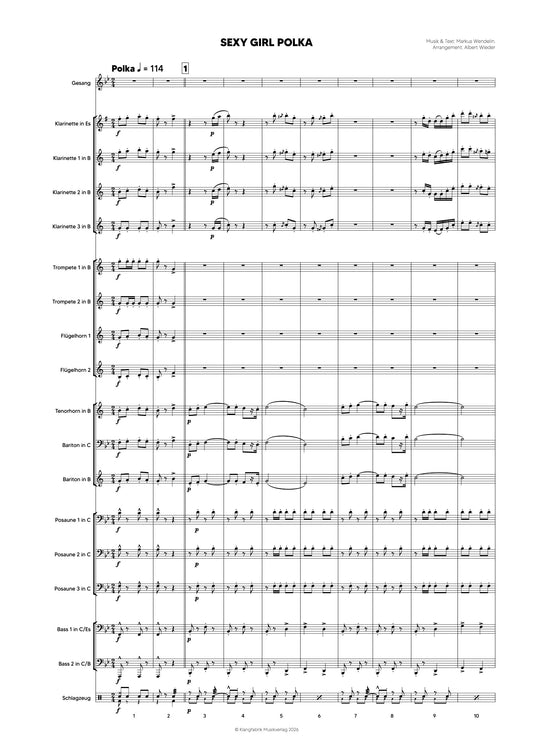 Sexy Girl Polka | Polka für Blasorchester